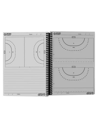 Carnet coach handball a spirales a5