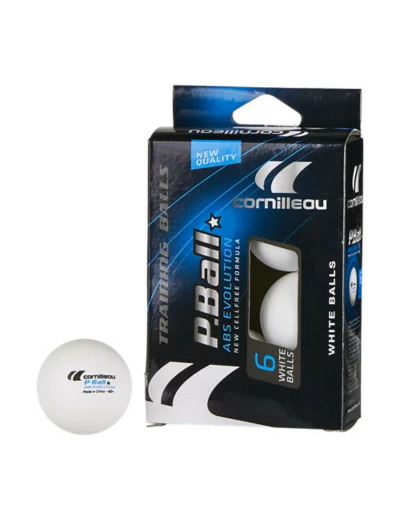 Lot de 6 balles de tennis de table evo 1