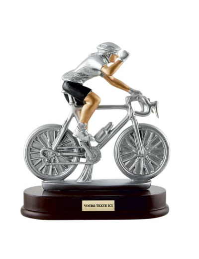 Resine cyclisme femme h.21x24cm