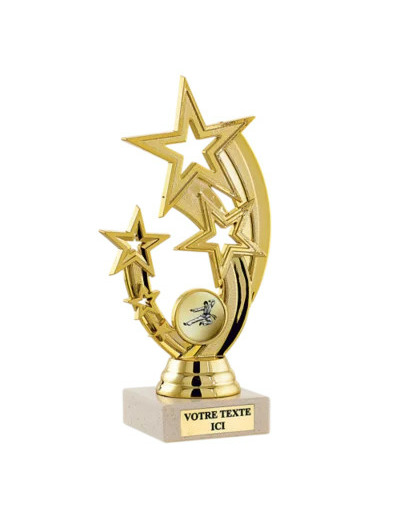 Trophee plastique or h.18 cm