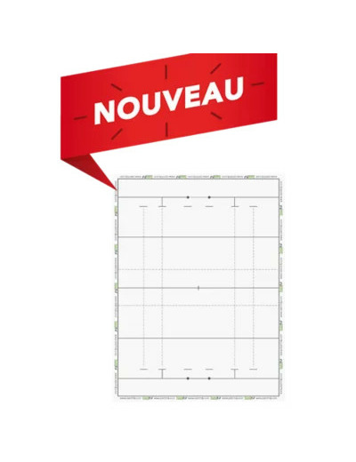 Tableau effacable taktifol rugby