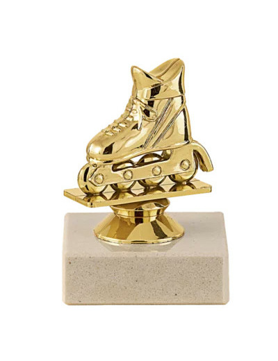 Trophee sujet plas or rollers h 9cm