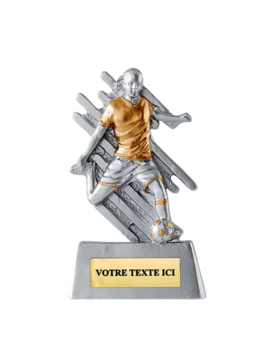 Trophee resine eco joueur foot f h.11cm