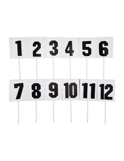 Lot de 12 fiches de marquage