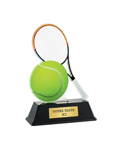 Trophee plexi tennis 16cm