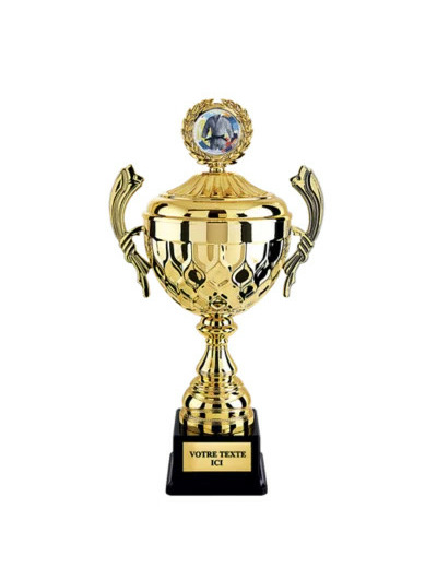 Coupe classique or h 46 cm d 180 mm
