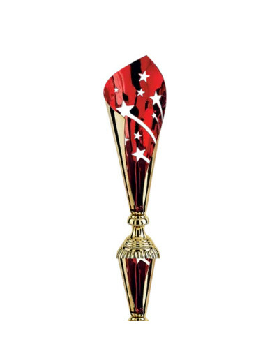 Coupe classique or/rouge h 46 cm