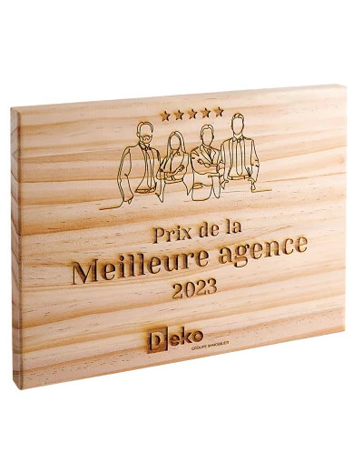 Trophee bois hauteur 260 cm
