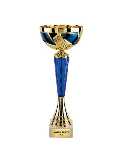 Coupe class or/bleu h 31cm d 120mm