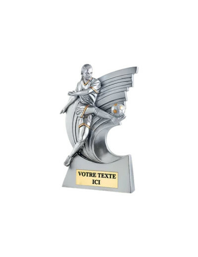 Trophee resine foot feminin 3d h.20cm