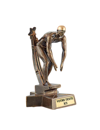 Trophee resine natation homme h. 20 cm