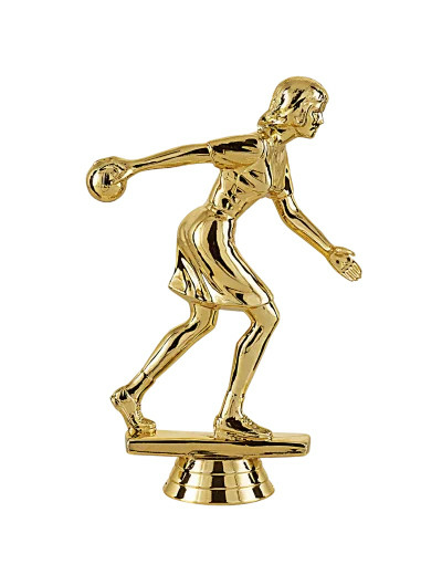 Sujet plastiqu or bowling ho h.12cm
