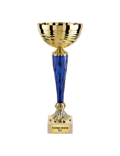 Coupe class or/bleu h 30cm d 120mm