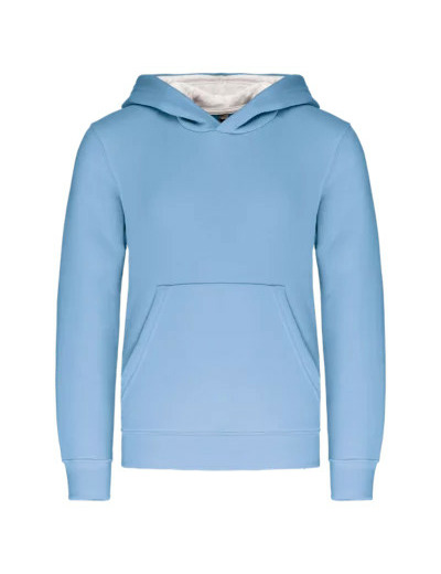 Sweatshirt capuche contrastée junior