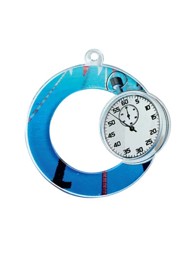 Medaille plexi diam50 natation