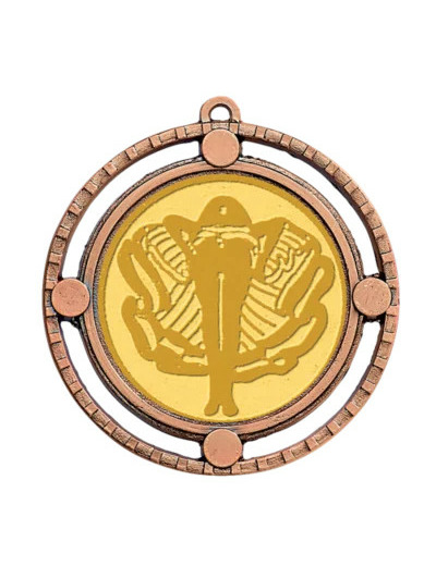 Medaille zamak diam70mm bronze
