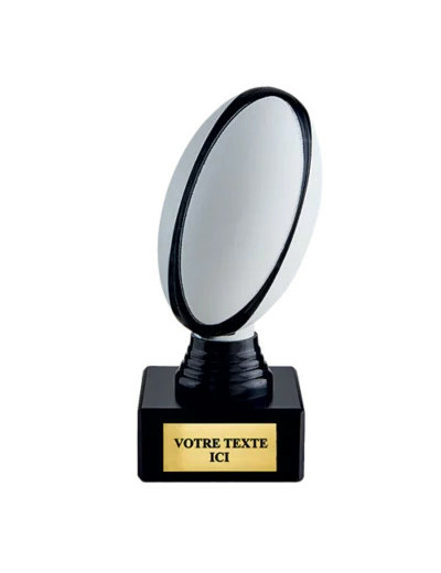 Trophee plastique rugby h 13 cm