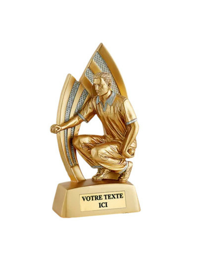 Trophee resine petanque homme h.20 cm