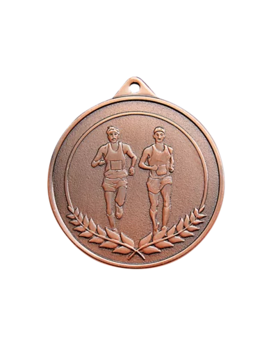 Medaille frappee bronze running 50mm
