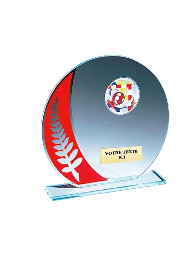 Trophee verre h. 18cm