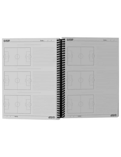 Carnet coach football a spirales a4