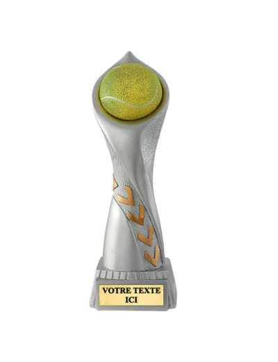 Trophee resine balle de tennis h.30 cm