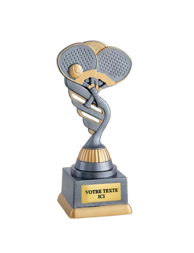 Trophee plastique padel h 18 cm