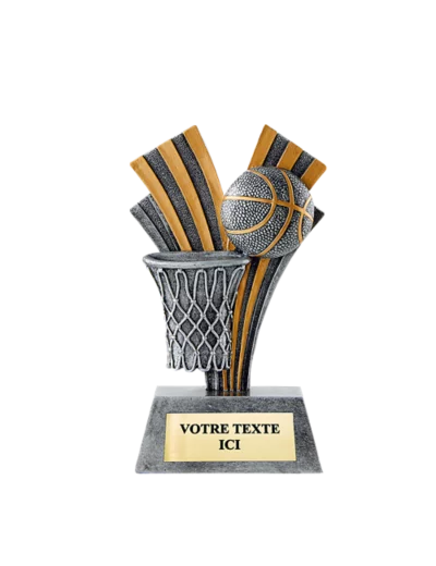 Trophee resine basket h. 18 cm
