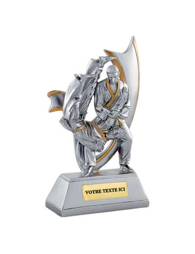 Trophee resine judo h. 20 cm