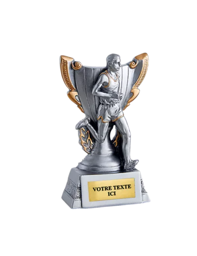 Trophee resine discip running h 11cm