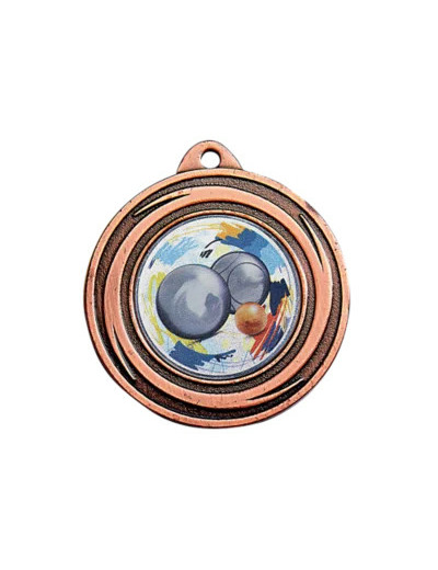 Medaille porte-centre fer bronze d 40 mm
