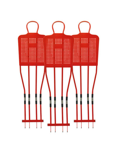 Kit 3 mannequins 180cm rouge