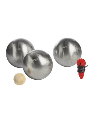 Triplette double chromage cochonnet et mesureur