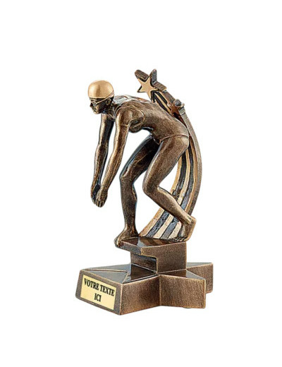 Trophee resine natation femme h. 20 cm