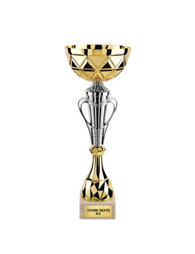 Coupe class or/arg h 37 cm d 140 mm