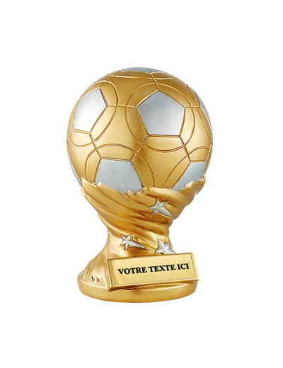 Trophee resine trophee foot h.23 cm