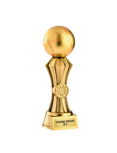 Trophee resine discipline or petanq