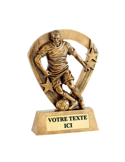 Trophee resine eco joueur foot h.11cm