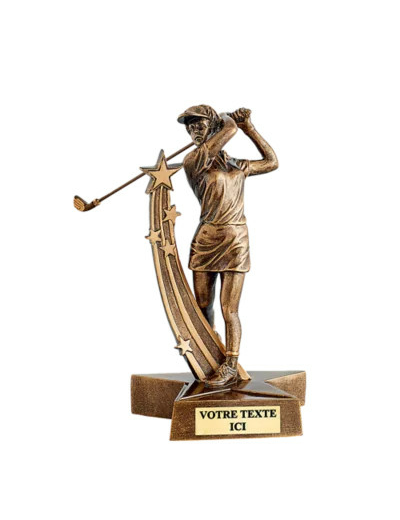 Resine golf femme h.21 cm