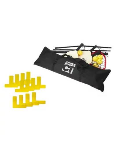Set de pickleball avec marquages
