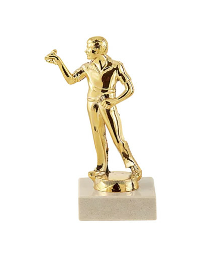 Trop suj plas or flechettes h 14cm