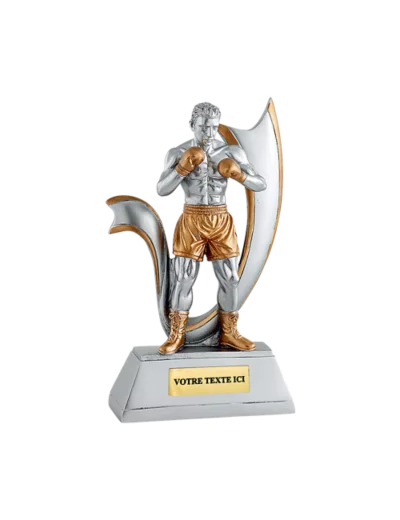 Trophee resine boxeur h.20 cm