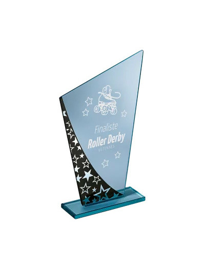 Trophee verre h. 21cm