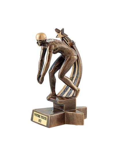Trophee resine natation femme h. 20 cm