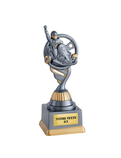 Trophee plastique karting h 18 cm