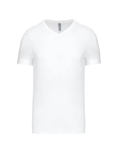 T-shirt col v manches courtes