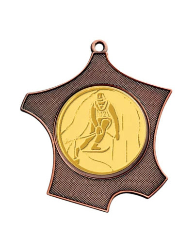 Medaille zamak carte de fr 80x87mm