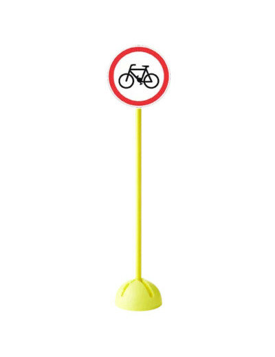 Panneau interdit aux velos