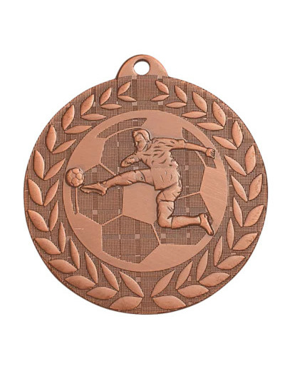 Medaille frappee fer foot 50mm
