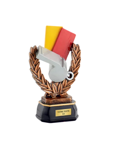 Trophee resine arbitre h. 15 cm